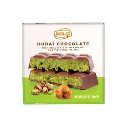 Fıstıklı Kadayıf Dolgulu Sütlü Çikolata 90 g