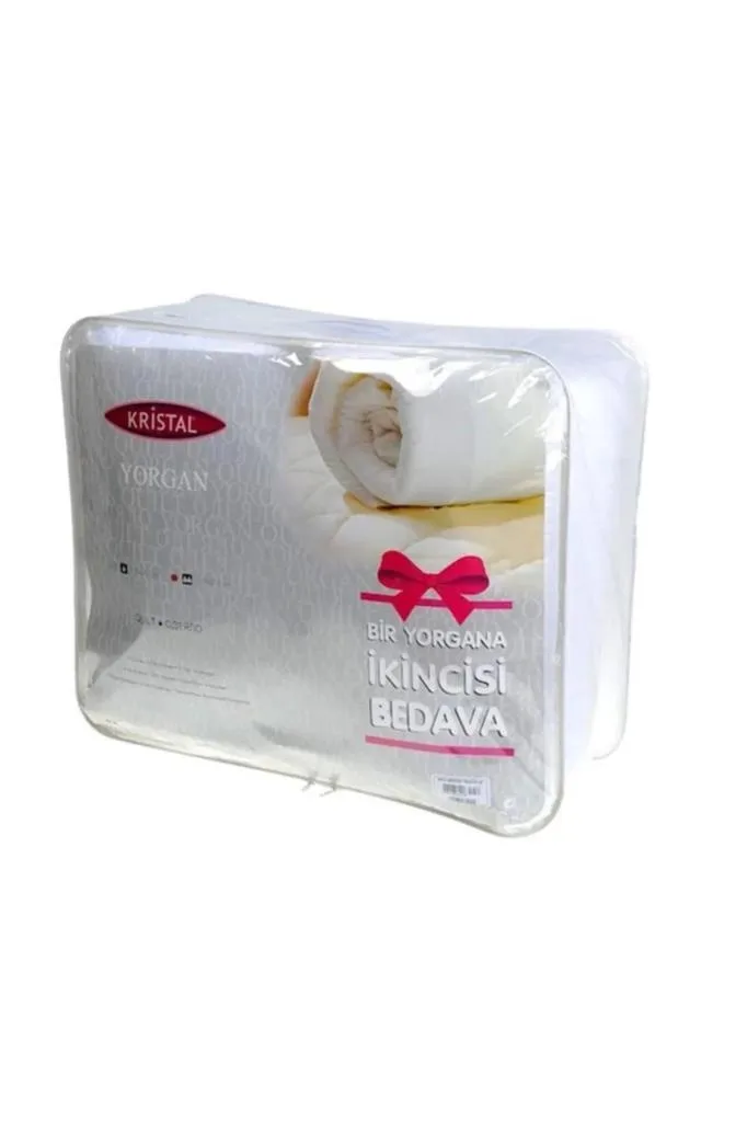 Taç Kristal Çift Kişilik 1 Alana 1 Bedava Yorgan 195x215 Cm