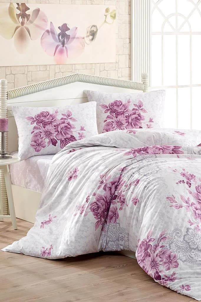 Taç Kristal Henna Light Collection Çift Kişilik Nevresim Takımı