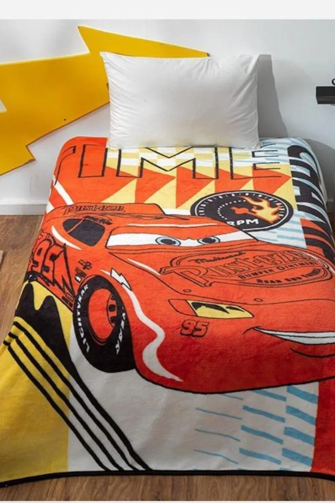 Disney Cars Lisanslı Tek Kişilik Battaniye