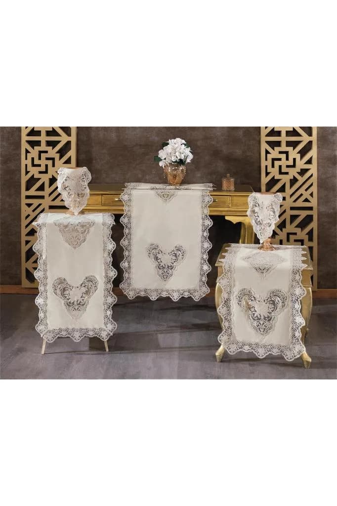 Katre Keten 5 Parça Salon Takımı