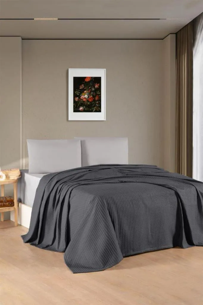 Kristal Bamboo Lastikli Çarşaflı Çift Kişilik Pike Takımı