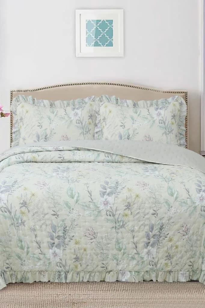 Breeze Orman Çiçekleri Çift Kişilik Yatak Örtüsü 240x260