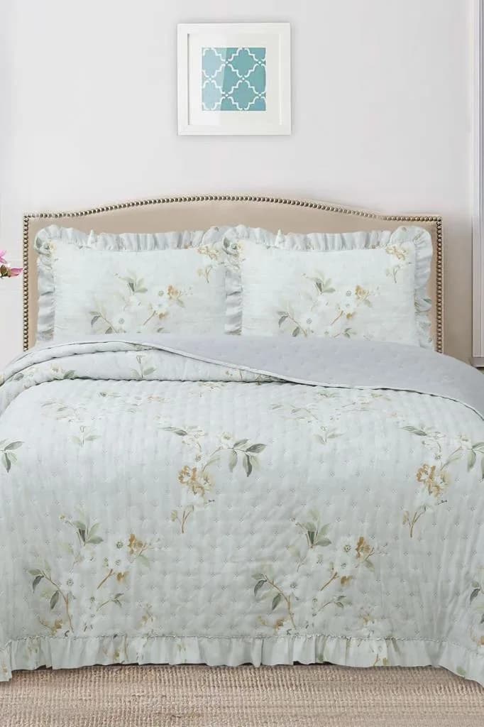 Breeze Bahar Çiçekleri Çift Kişilik Yatak Örtüsü 240x260
