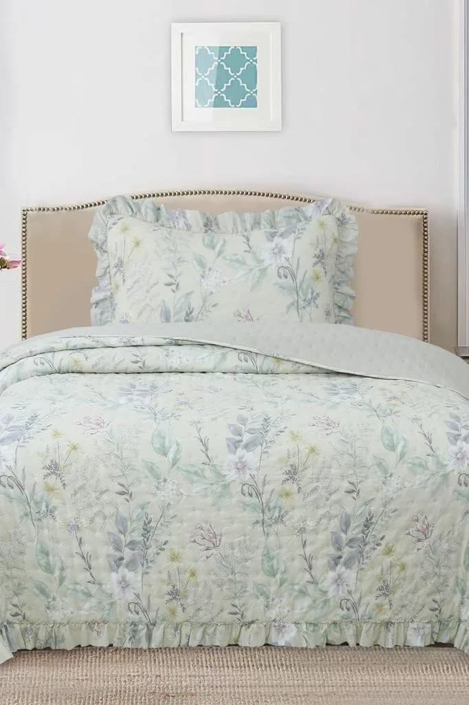 Breeze Orman Çiçekleri Tek Kişilik Yatak Örtüsü 180x240