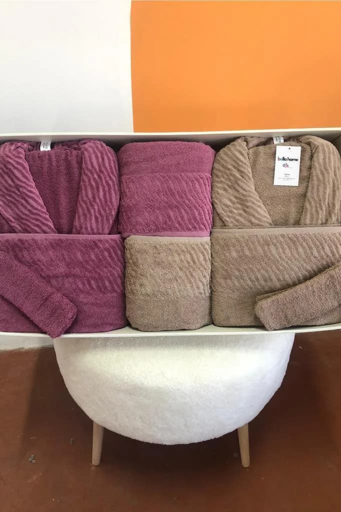 Zebra 8 Parça Aile Bornoz Takımı