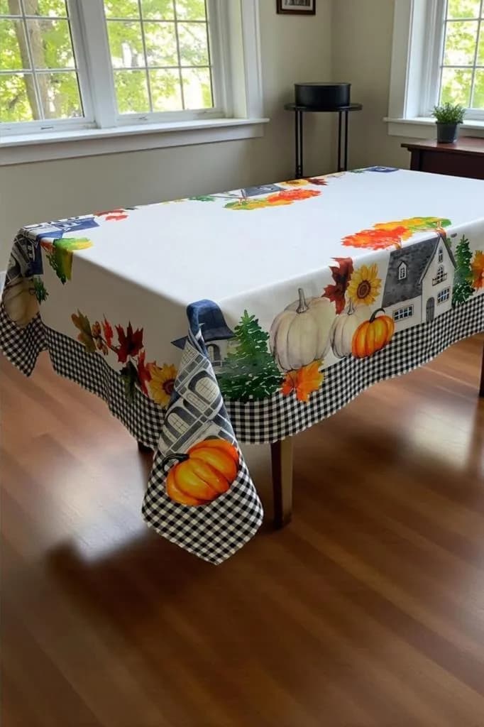 Sonbahar Dertsiz Masa Örtüsü 120x150 cm