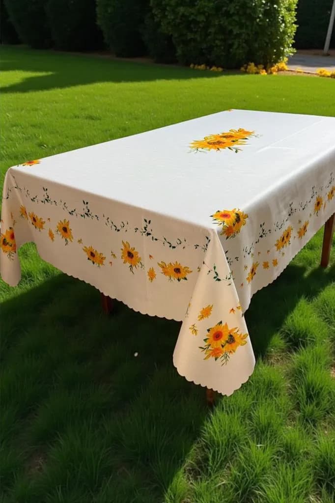 Ayçiçek Dertsiz Masa Örtüsü 150x220 cm