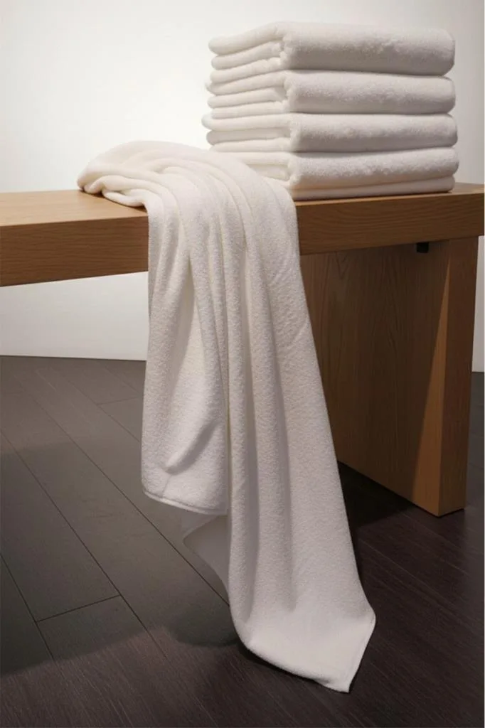 Beyaz Pamuk %100 100x150 cm Büyük Banyo Havlusu