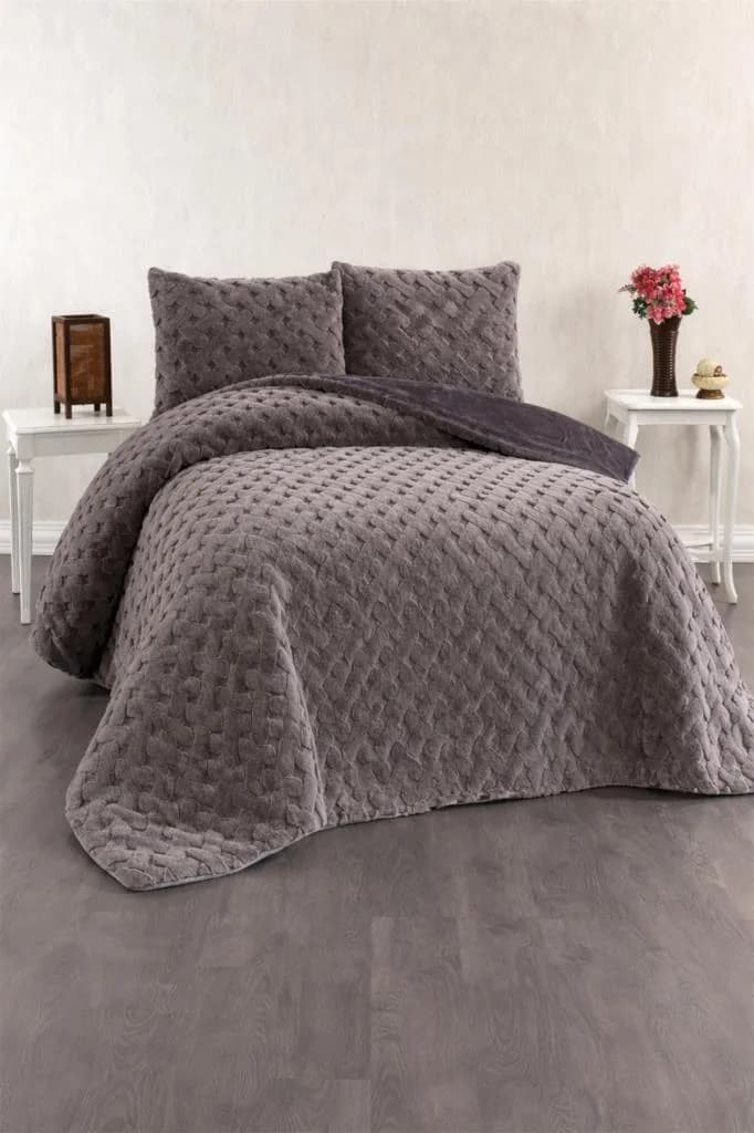 Viyana Tavşan Tüyü Çift Kişilik Yatak Örtüsü 220x240