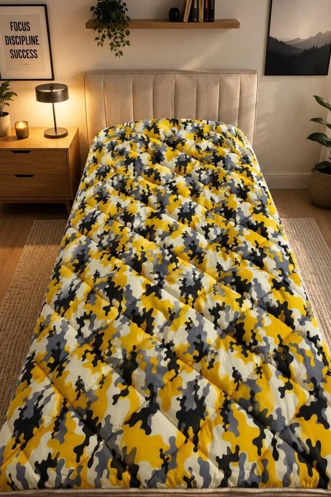 Knitty Tek Kişilik Silindir Pamuk Yorgan