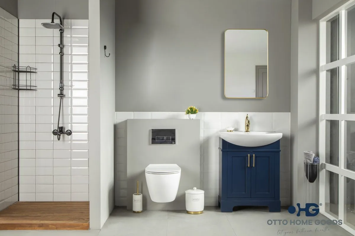 Luna 26" Lacivert Banyo Dolabı