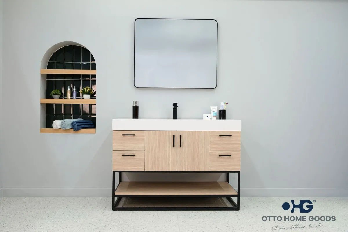 Solana Doğal Meşe 48" Banyo Dolabı