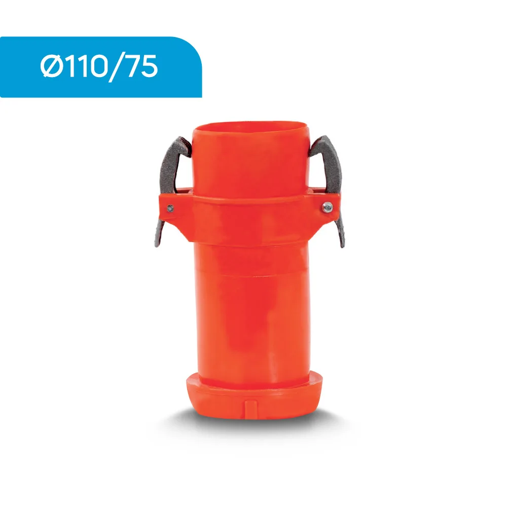 Akplas – Ø110/75 Mandallı Redüksiyon Ak - Yağmurlama Sulama Sistemi Ek Parçası