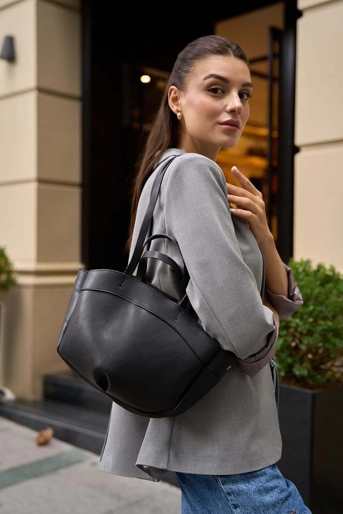 Bolso Shopper El Ve Omuz Çantası