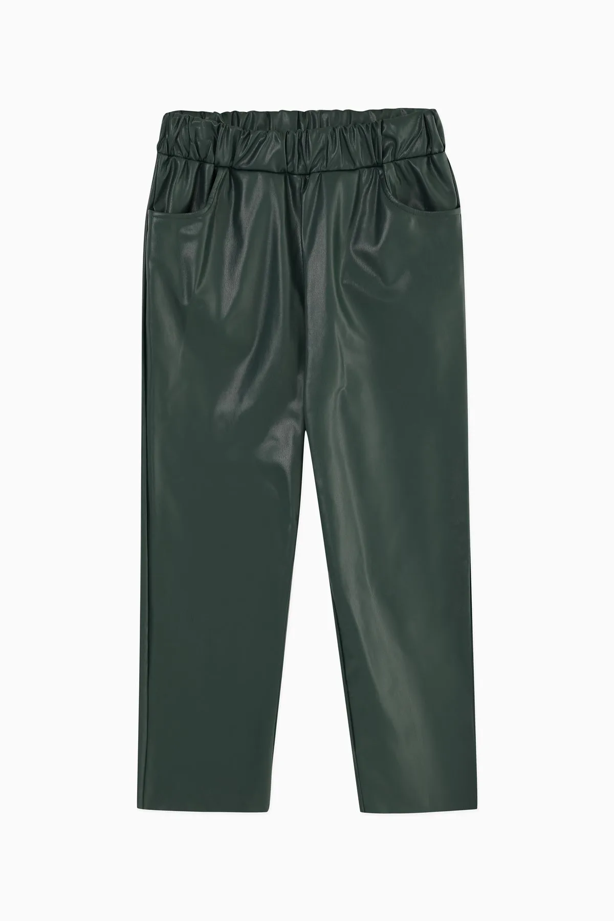 Kadın Havuç Form Deri Pantolon - 18135PNT - CASTLETON GREEN