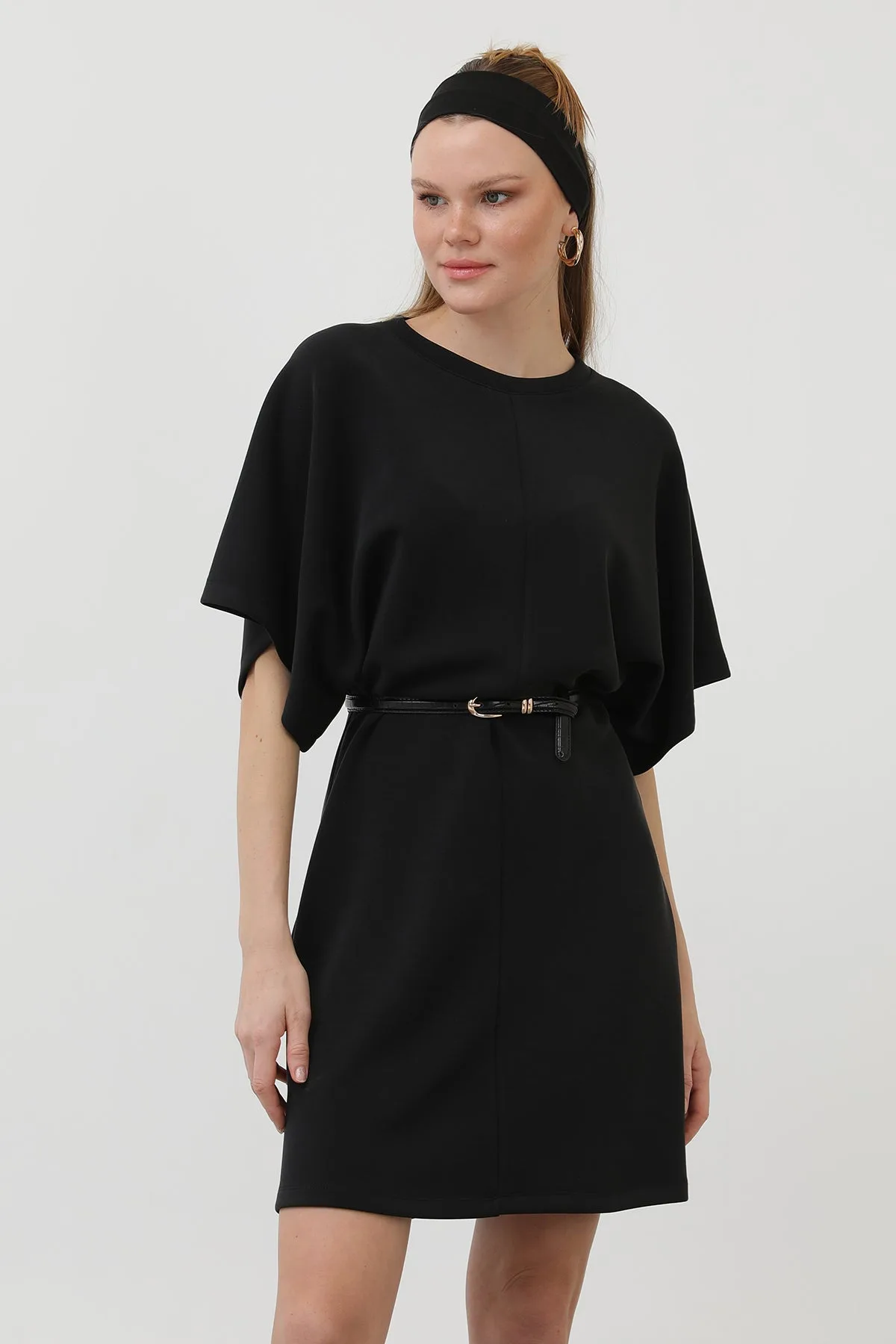 Kadın Basic Kısa Elbise - 32144ELB - BLACK