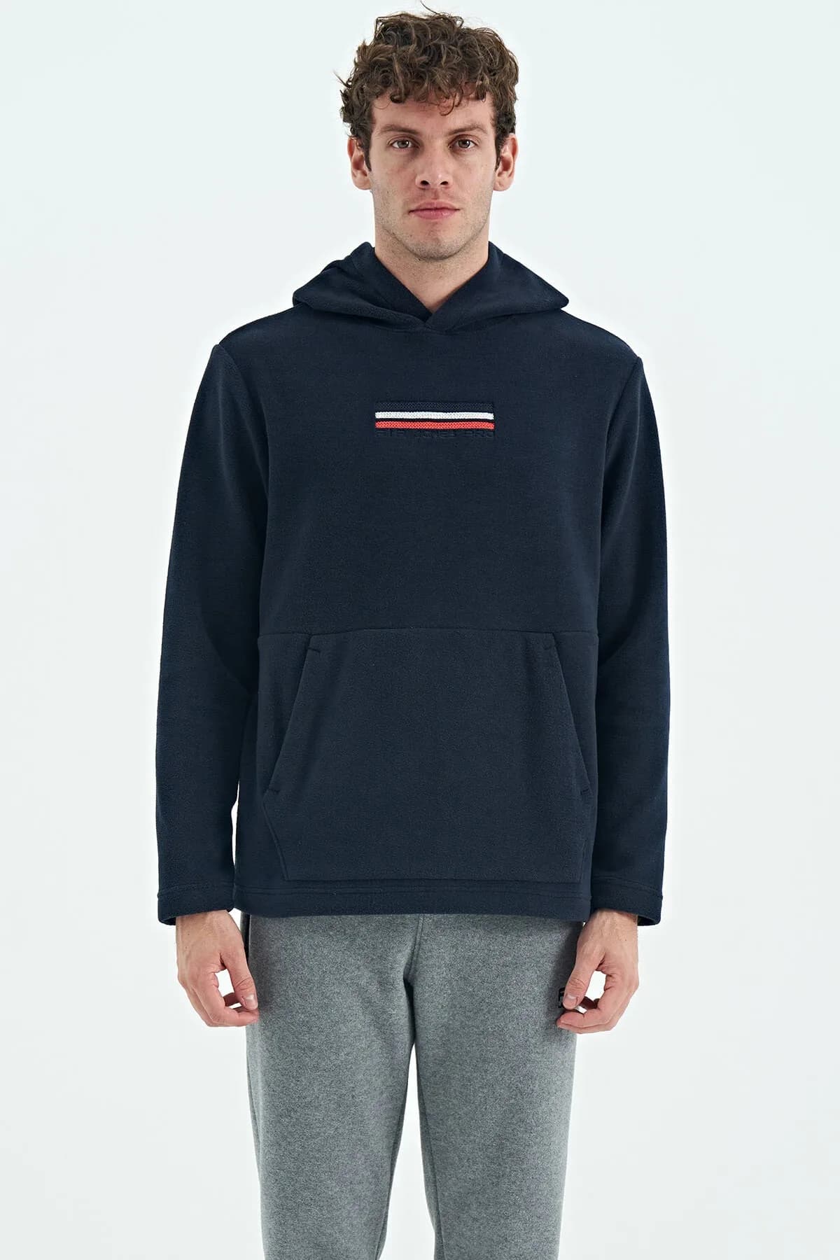 Hern Lacivert Erkek Polar Sweatshirt - 88301 - Lacivert