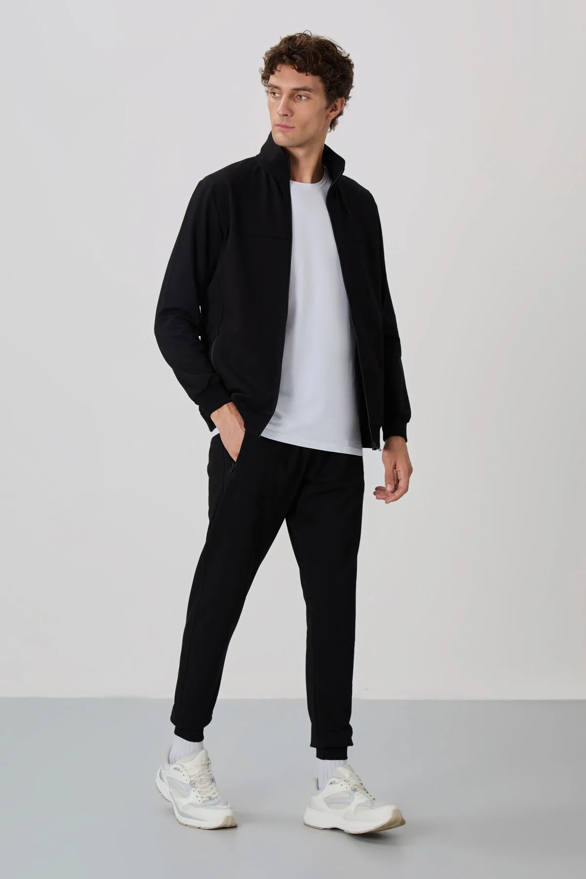 Anton Siyah Jogger Eşofman Takım - 85178 - Siyah/siyah