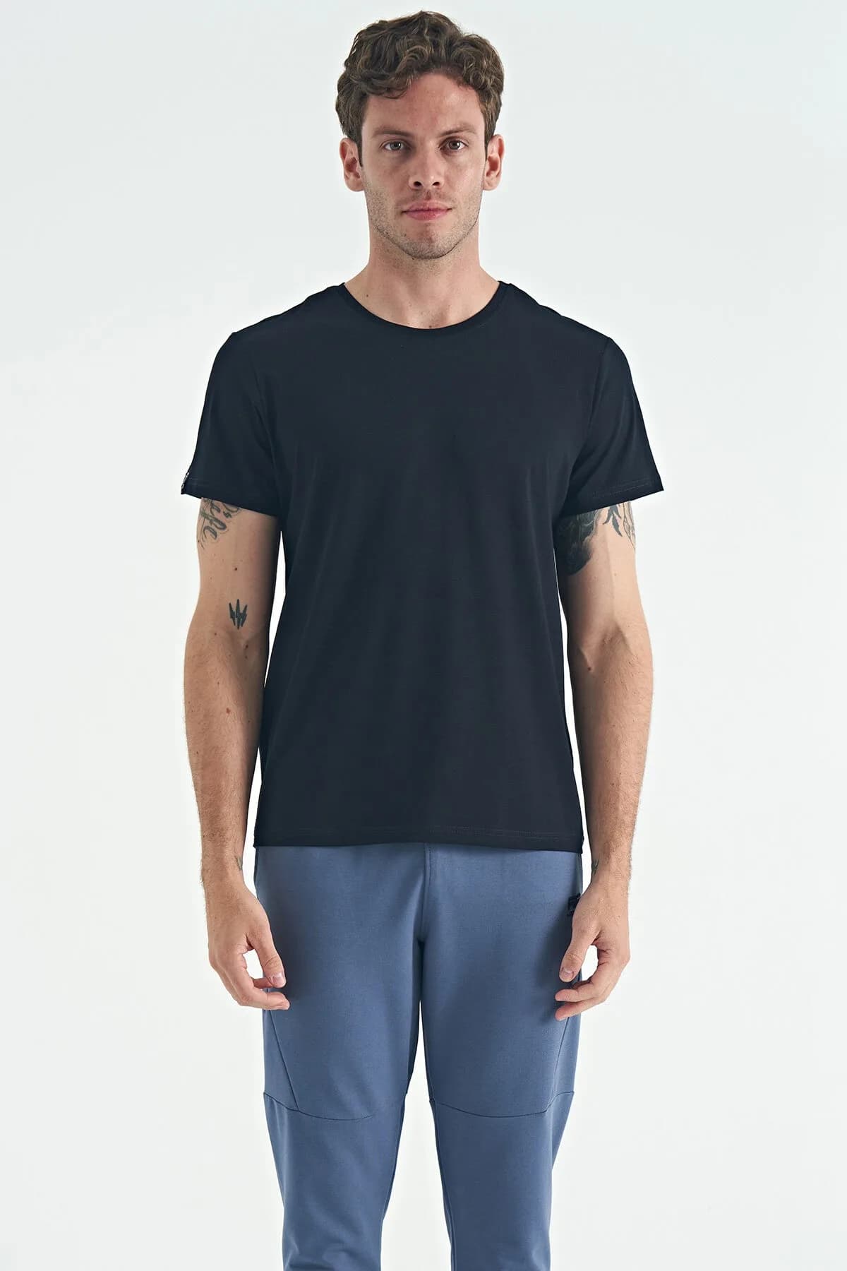 Calvin Lacivert Basic Erkek T-Shirt - 88245 - Lacivert