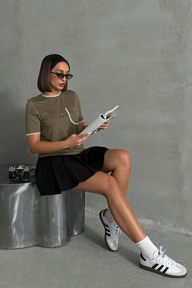 Topshow Haki Çoban Dikişli Toptan T - HAKİ