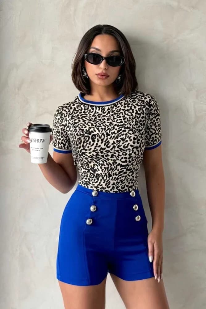 Bisiklet Yaka T - LEOPAR SAKS
