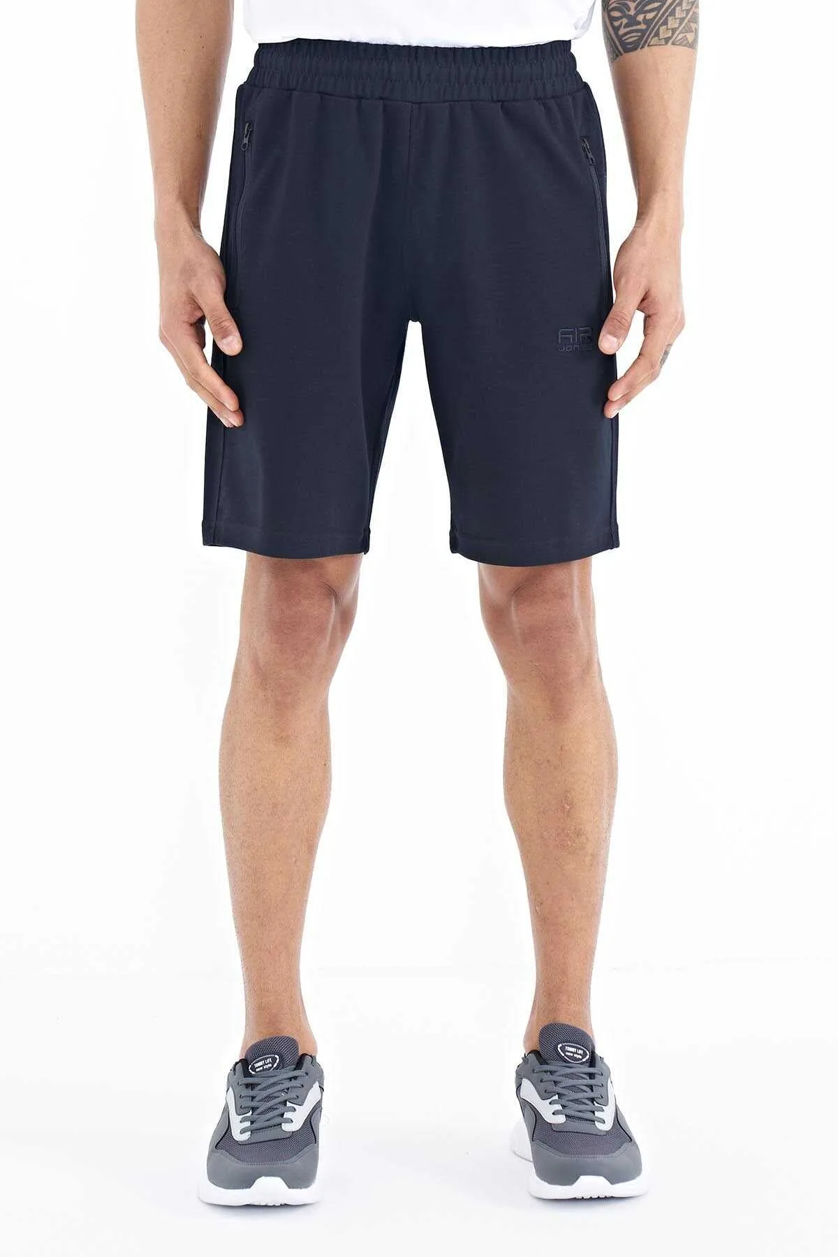 Tommylife Toptan Ryan Standart Kalıp Basic Erkek Şort 81239 Lacivert - LACİVERT