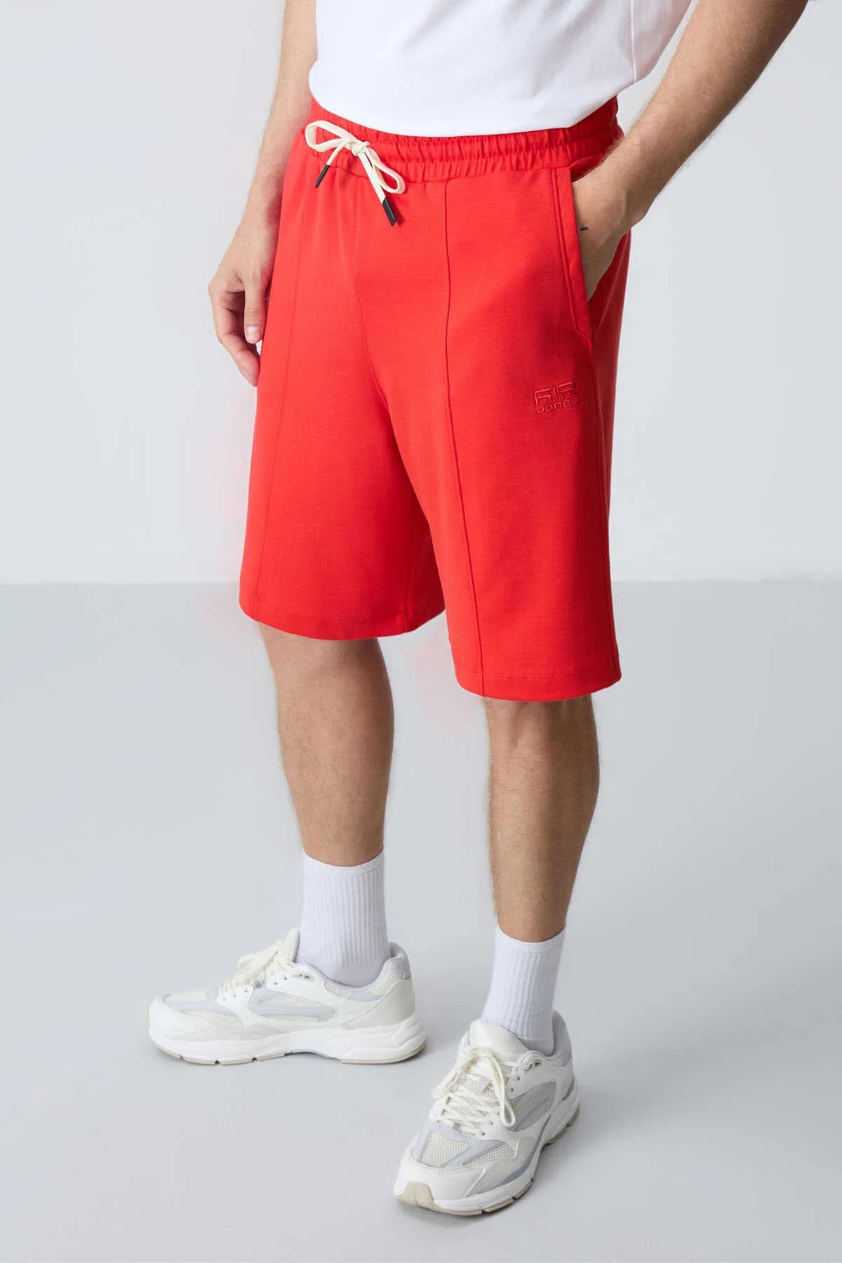 Tommylife Toptan Comfort Fit Basic Erkek Şort 81277 Fiesta - FİESTA