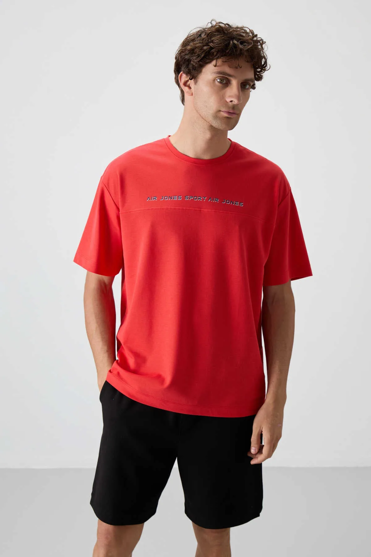 Tommylife Toptan O Yaka Oversize Baskılı Erkek T-Shirt 88371 Fiesta - FİESTA