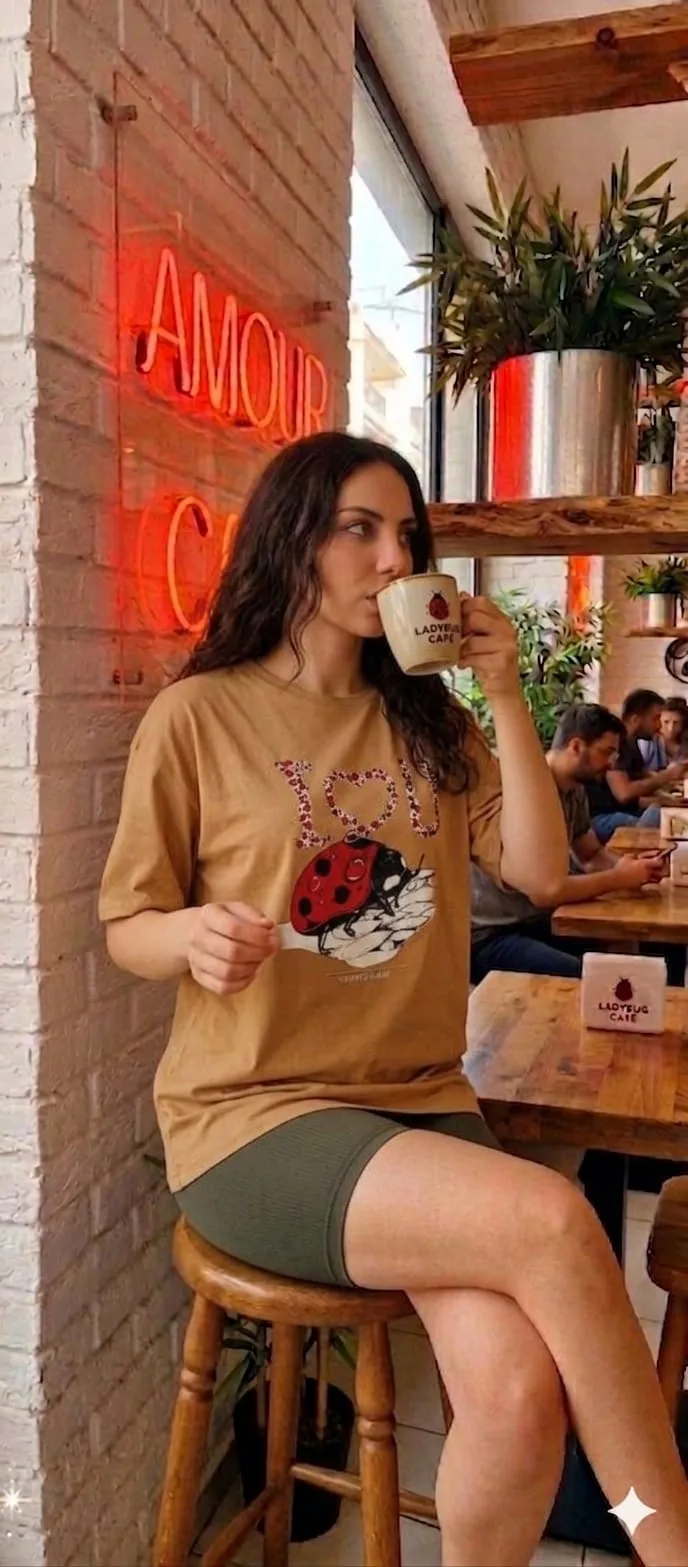 Uğur Böceği T-Shirt - Kahverengi