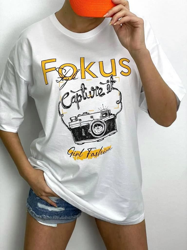 Fokus T-Shirt - Beyaz
