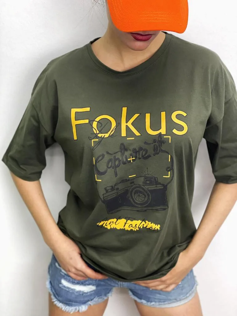 Fokus T-Shirt - Haki