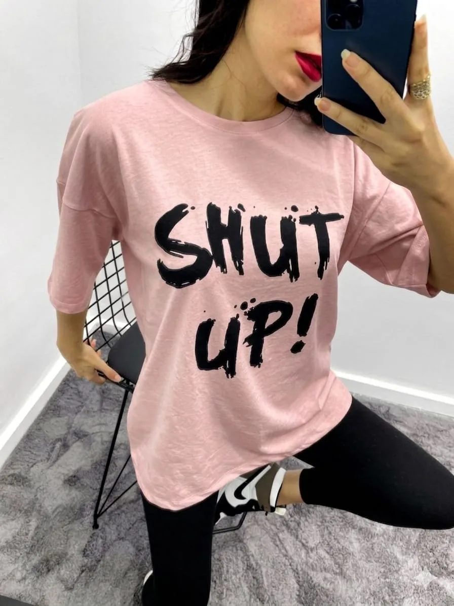 Shut T-Shirt - Pudra