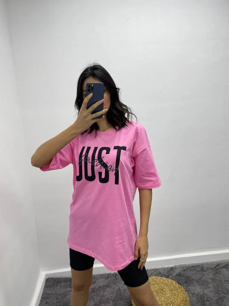 Just T-Shirt - Pembe