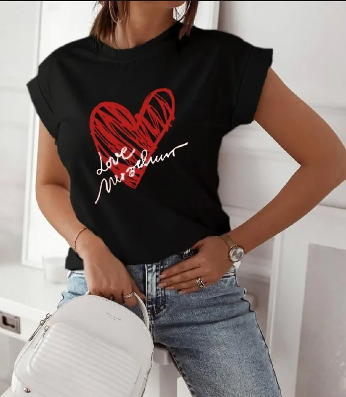 Kalpli T-Shirt - Siyah
