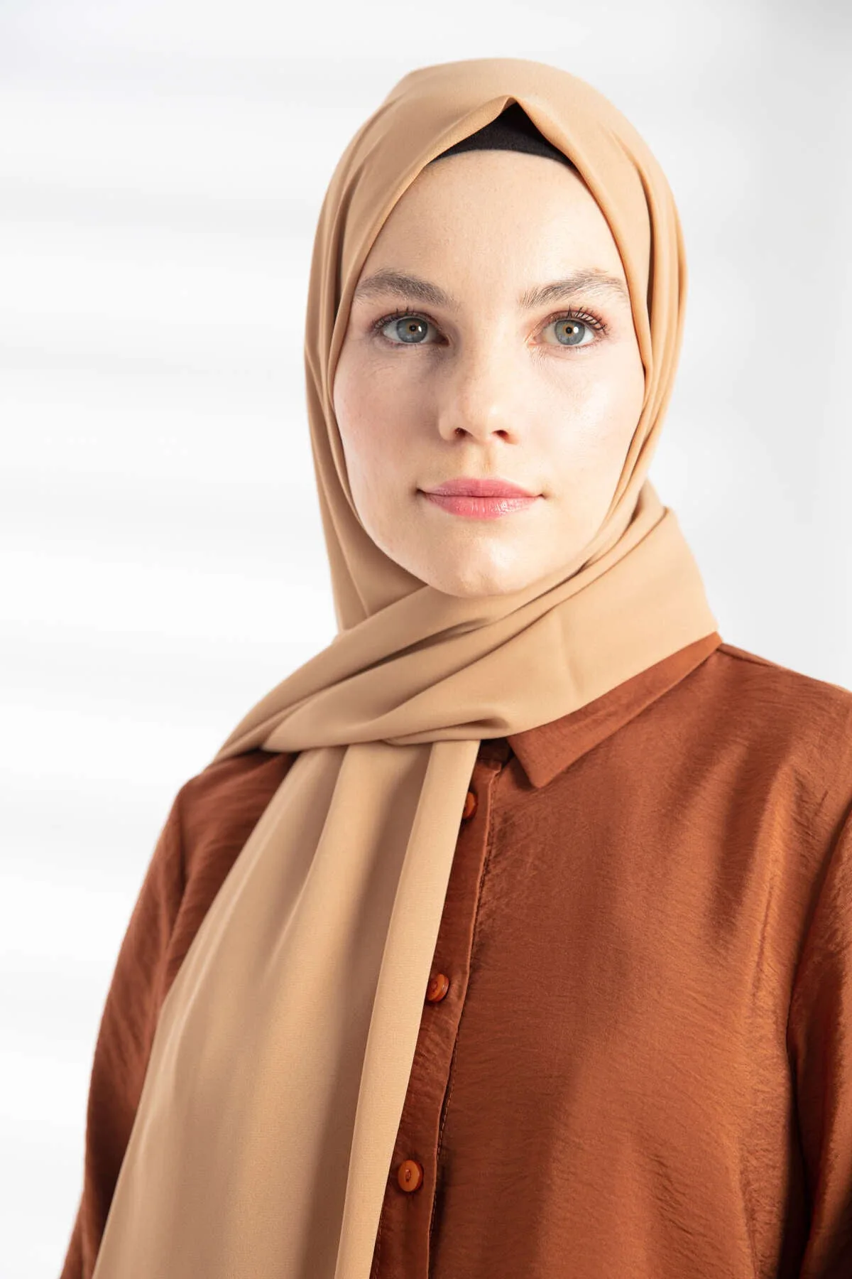 Krep Şal - Camel - Camel
