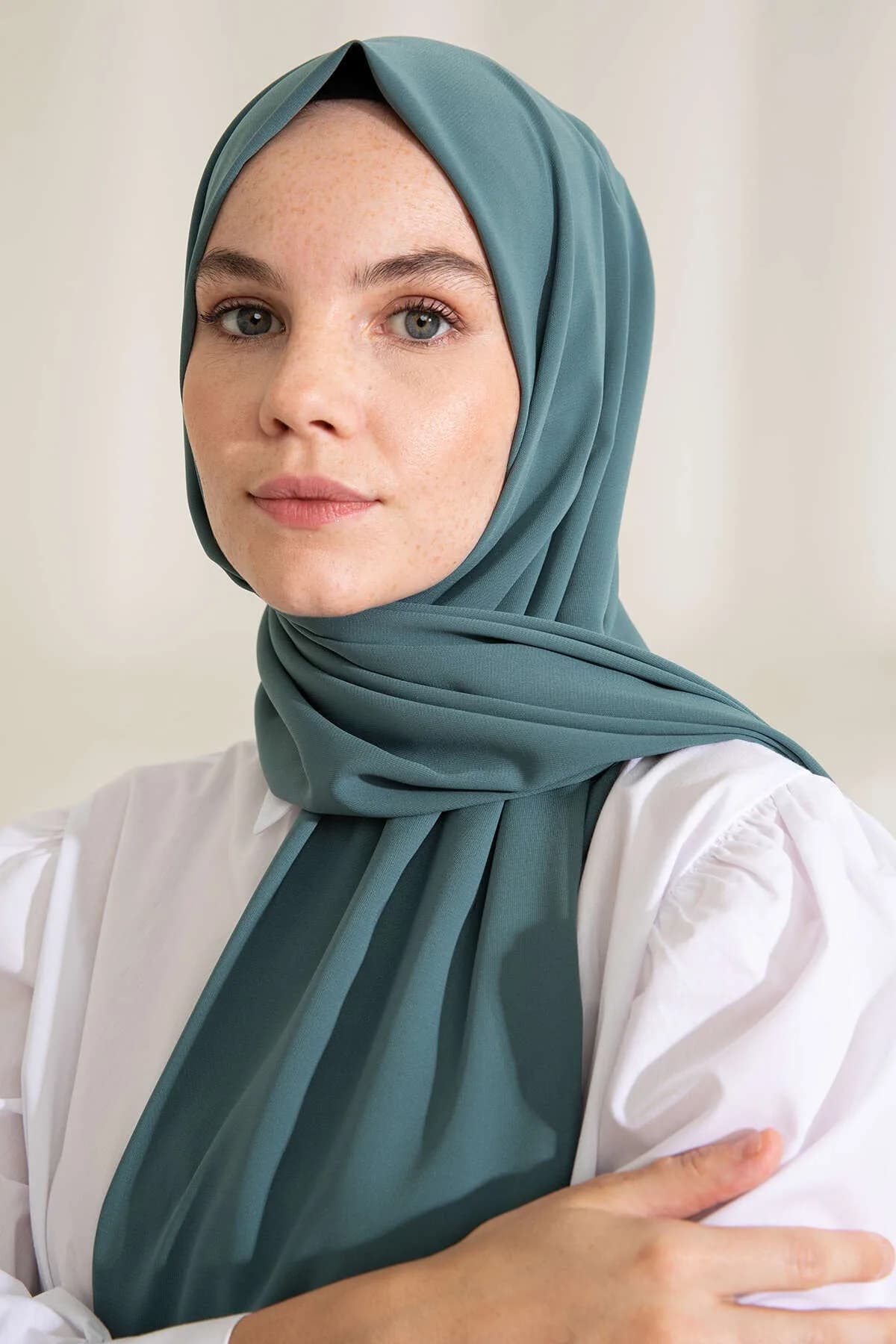 Medine İpeği Şal - Koyu Çağla - Koyu Çağla