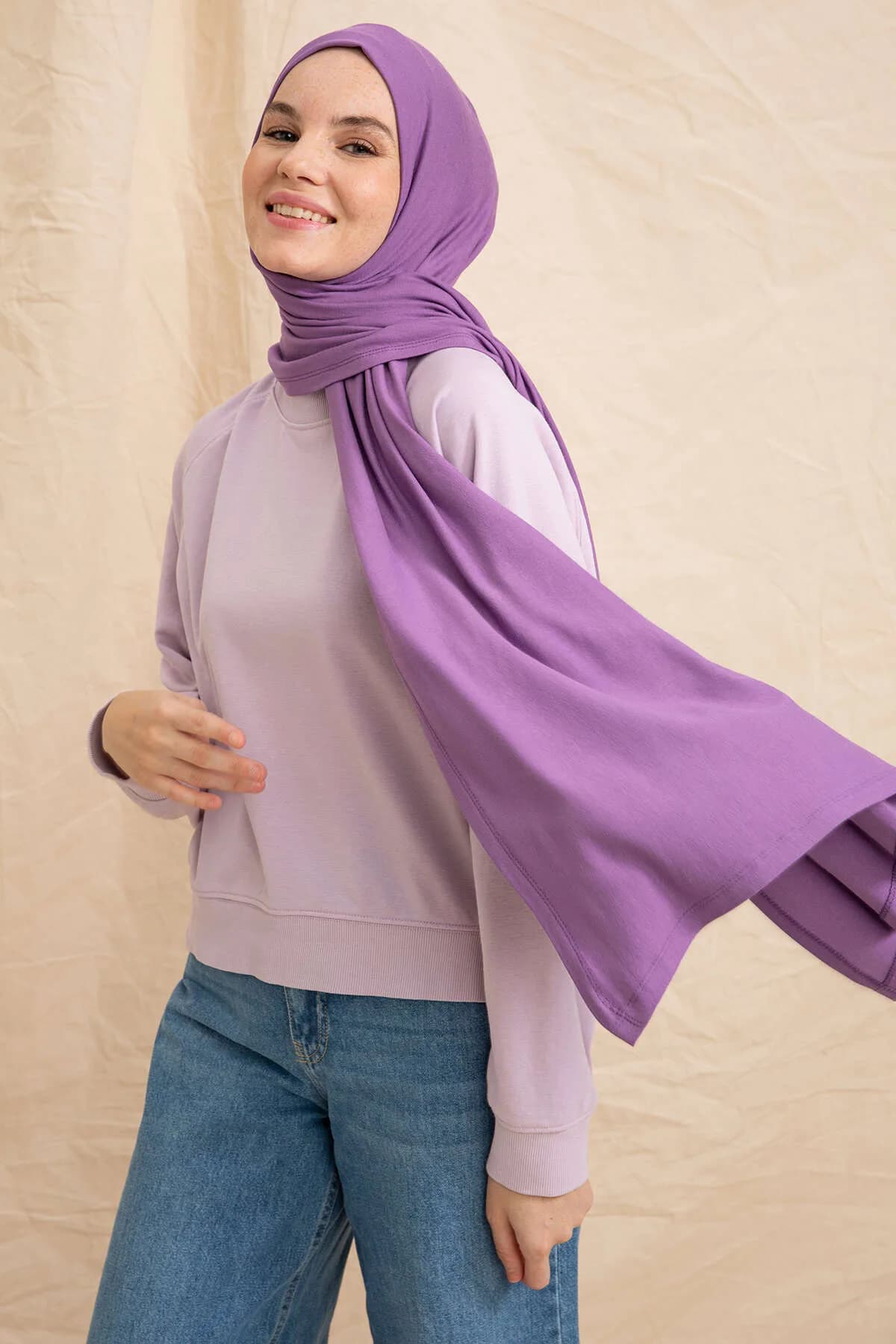 Penye Şal - Lavanta - Lavanta