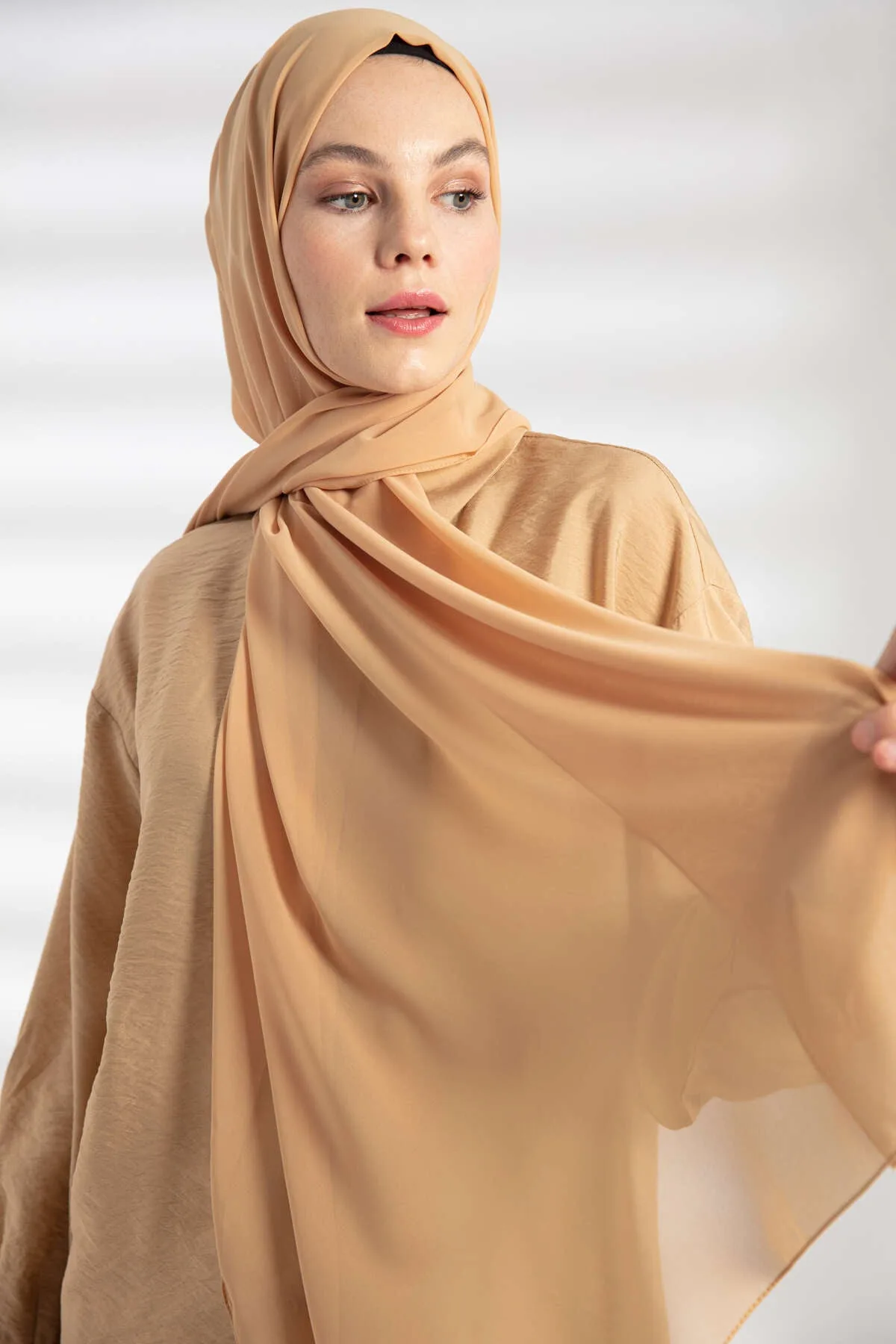Şifon Şal - Camel - Camel