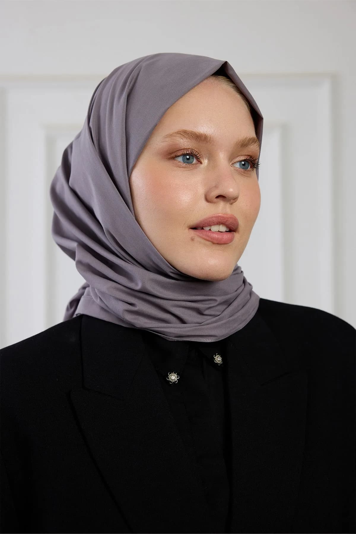 Pure Pamuk Şal - Gri - Gri