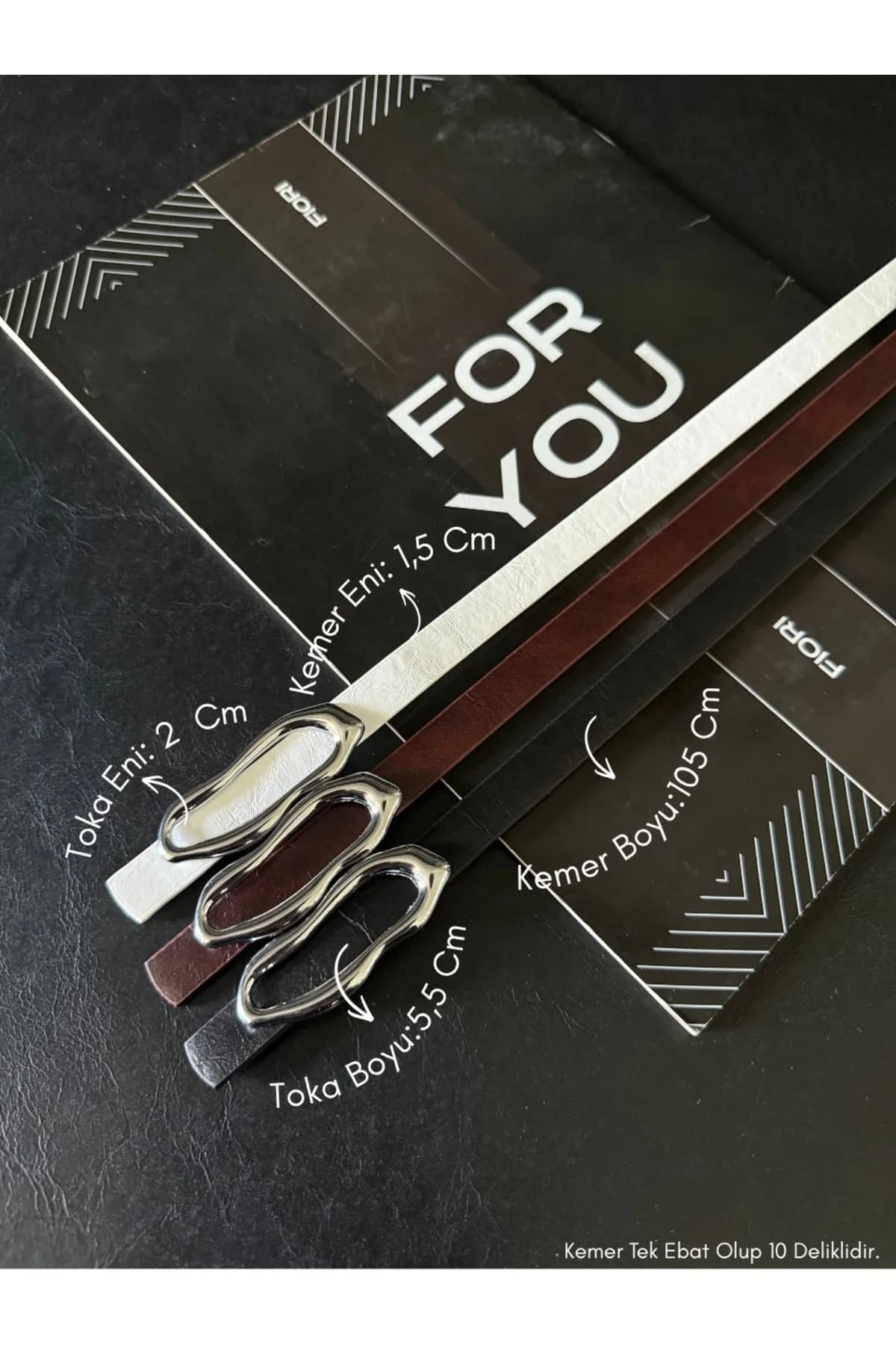 3'lü Ital Tasarım Gümüş Tokalı Ince Kemer, Pantolon Kemeri, Gömlek Kemeri, Ceket Kemeri - Siyah-Bordo-Beyaz-Silver