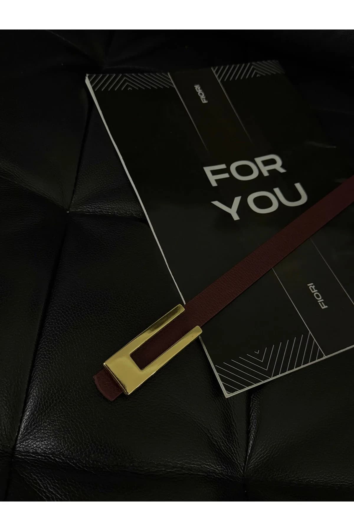 Tasarım Gold Tokalı Ince Kadın Kemeri, Ceket Kemeri, Gömlek Kemeri, Elbise Kemeri - Bordo