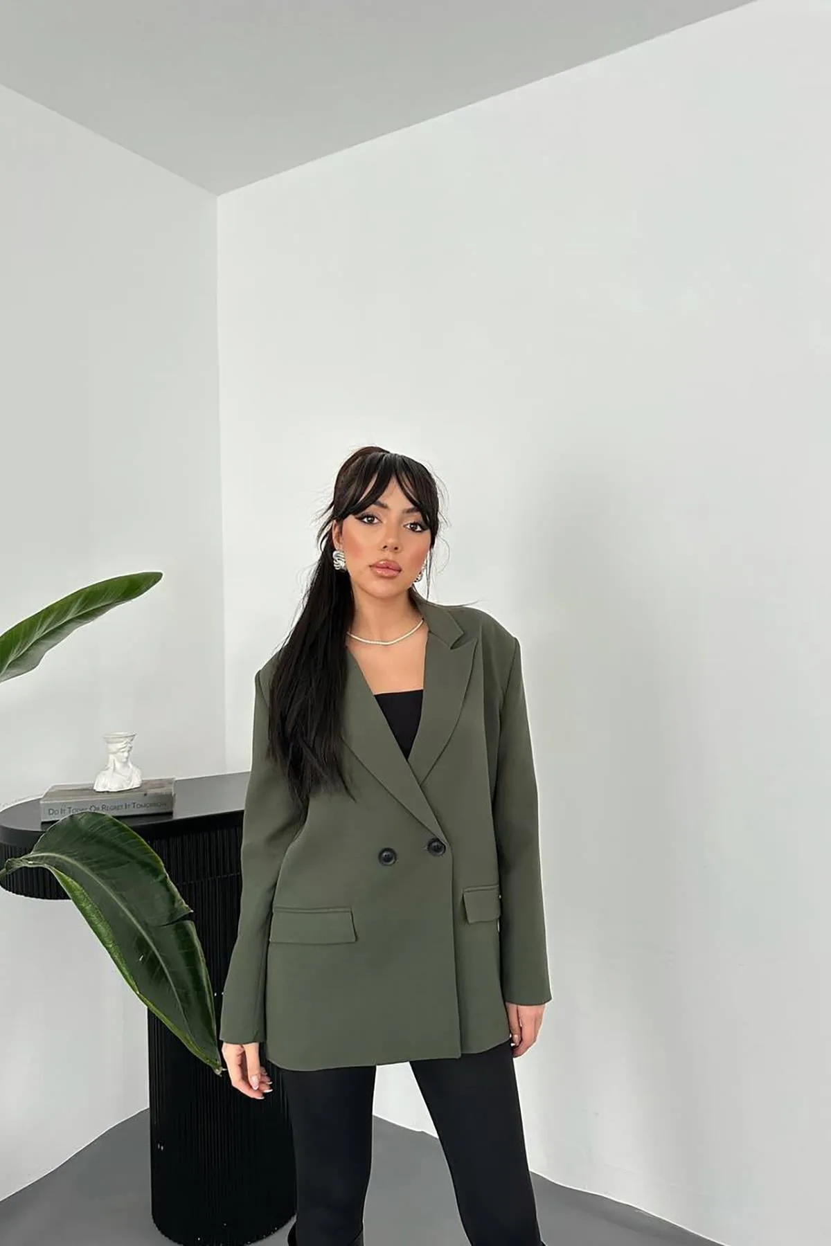 Haki Blazer Ceket - Haki