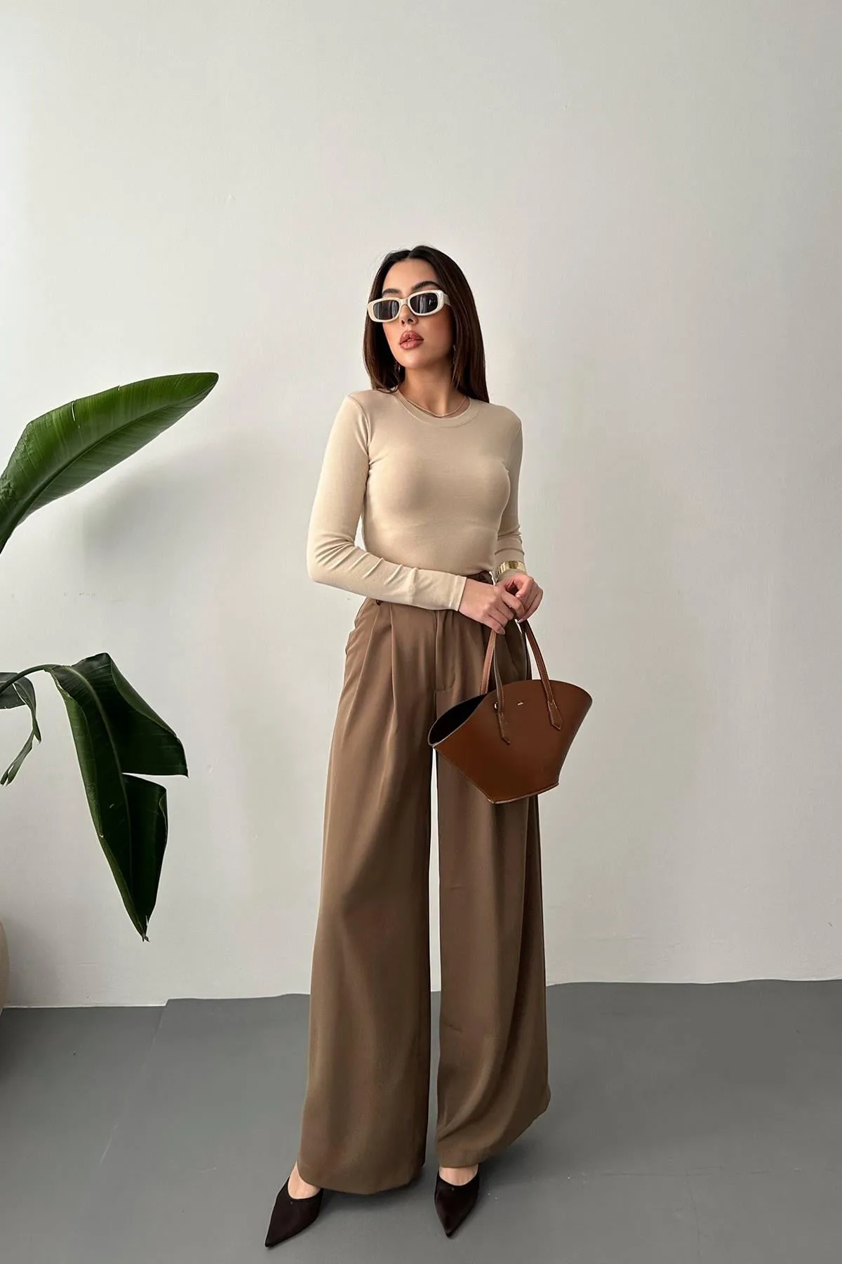 Mocca Pileli Comfort Pantolon - Moccah