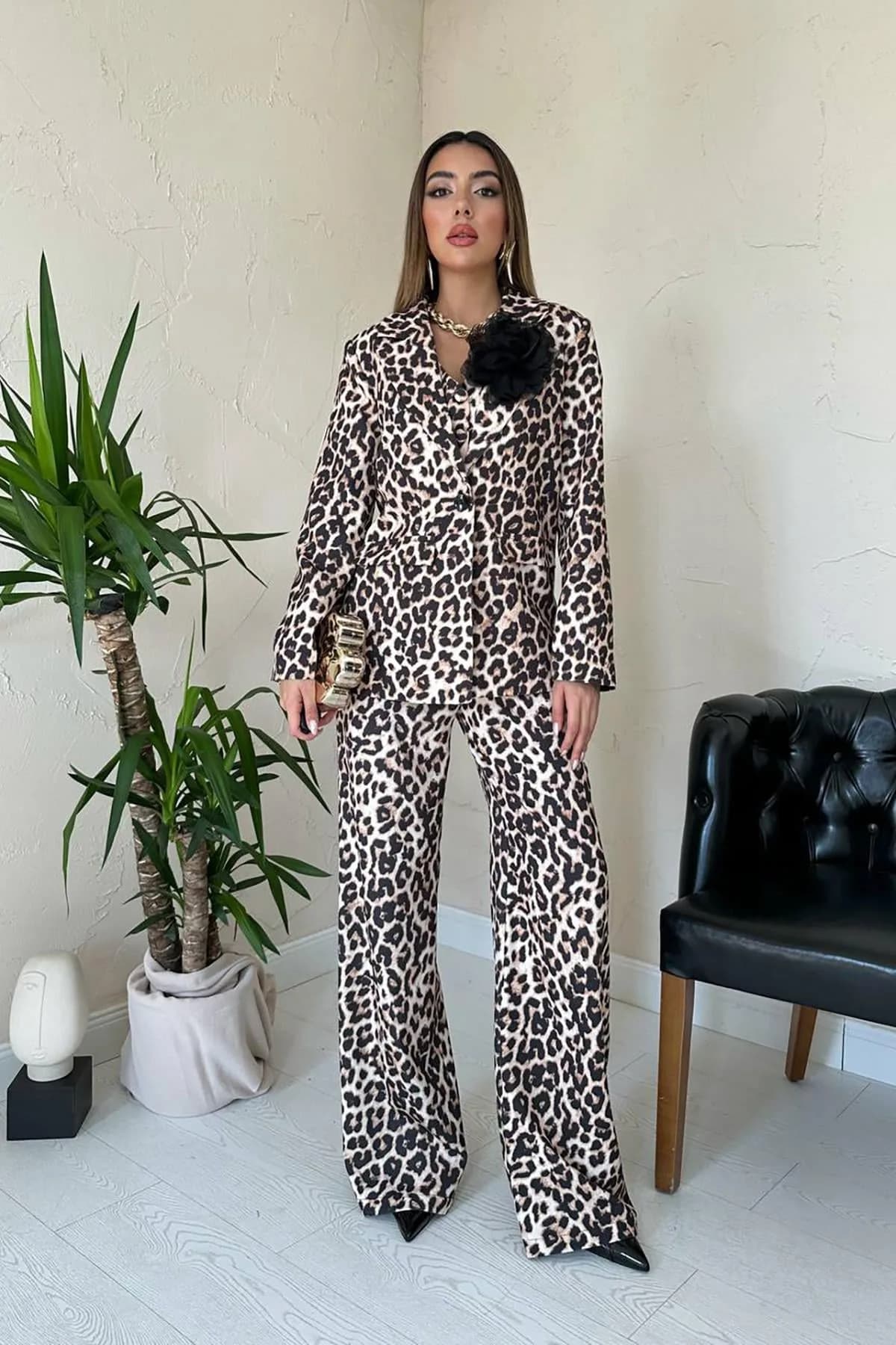 Leopar Leopar Desenli 3Lü Takım - Leopar