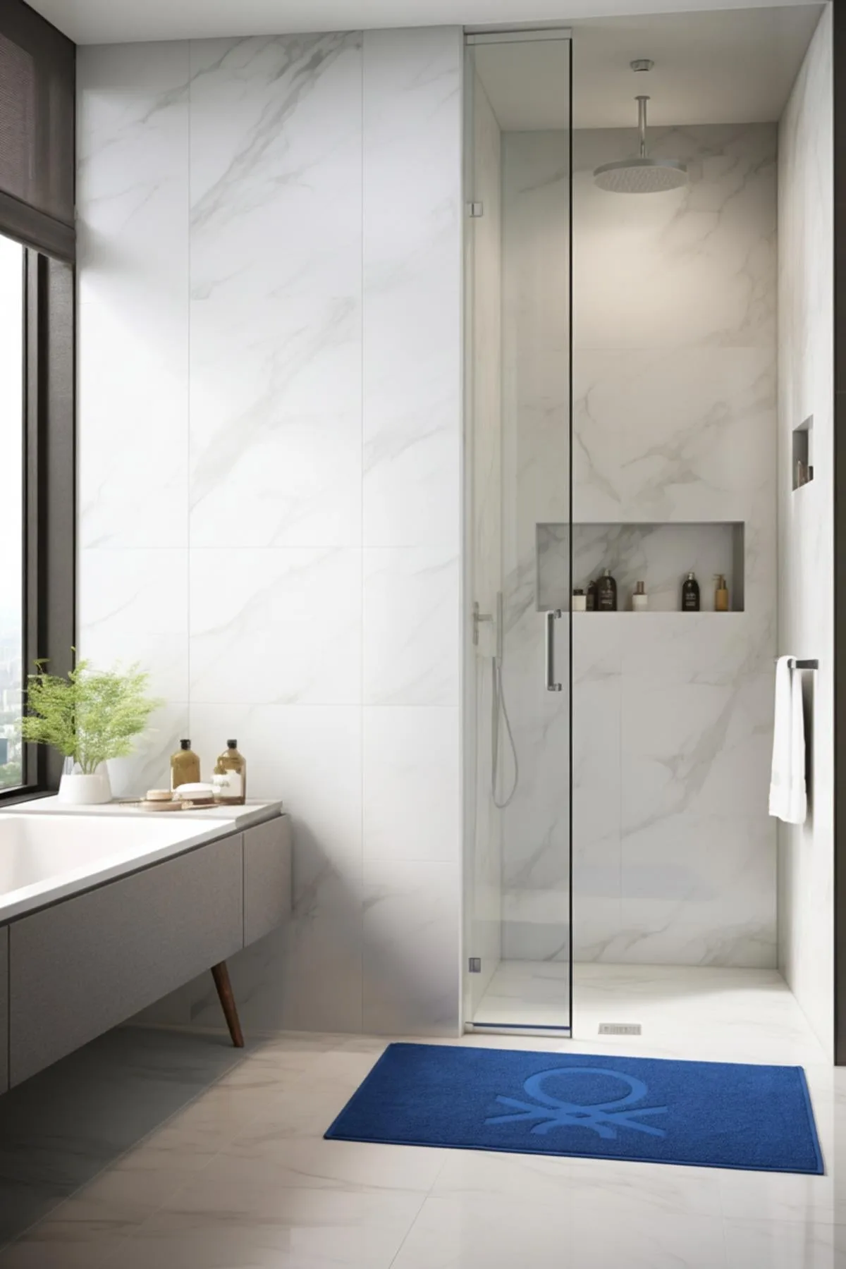 Be-0785-Bl %100 Pamuk Mavi 50X80 Cm Banyo Paspas Havlu - MAVİ