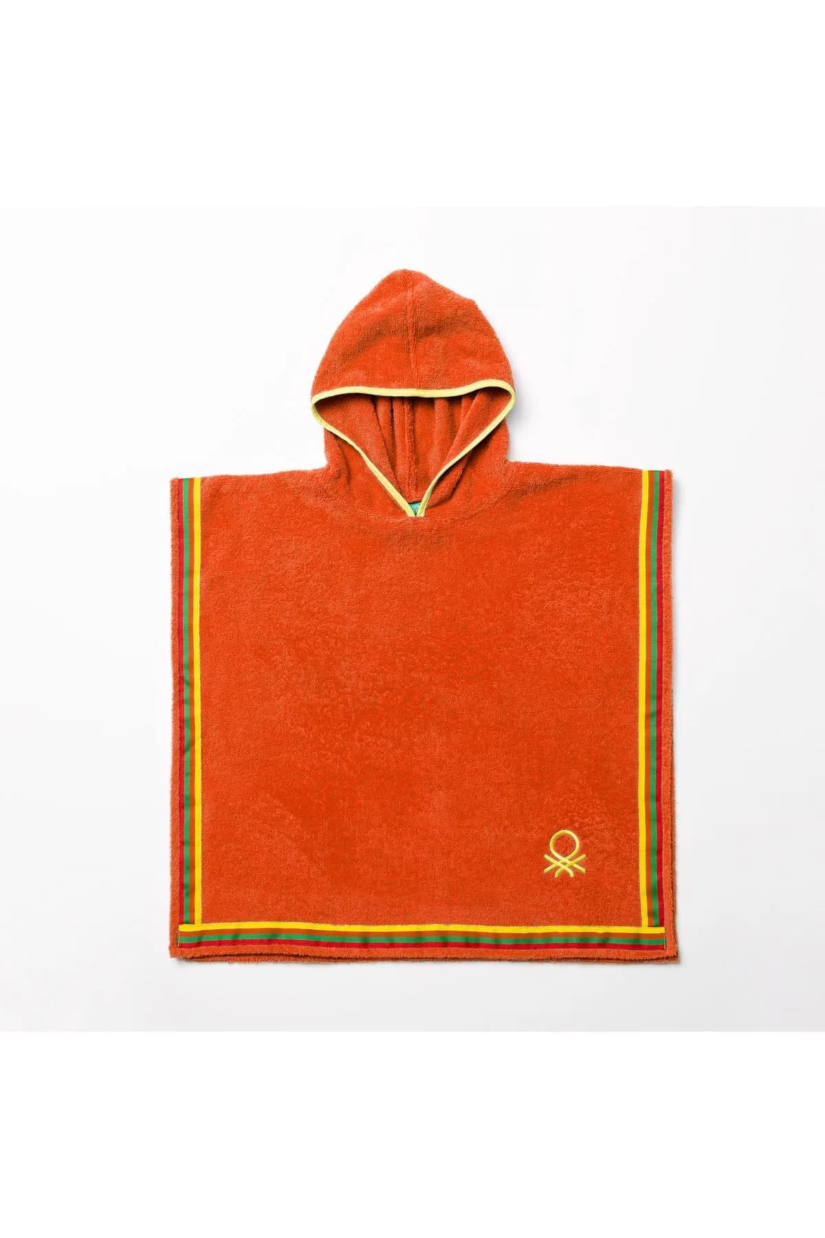 Be-0818-Org %100 Pamuk Turuncu 65X65 Cm Çocuk Panço Havlu - TURUNCU