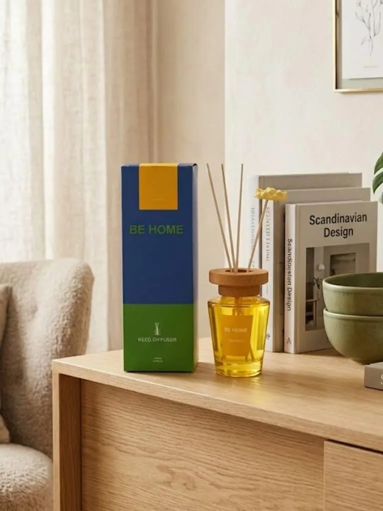Be Home 130 Cc Ahşap Kapaklı Oda Kokusu Sarı - SARI