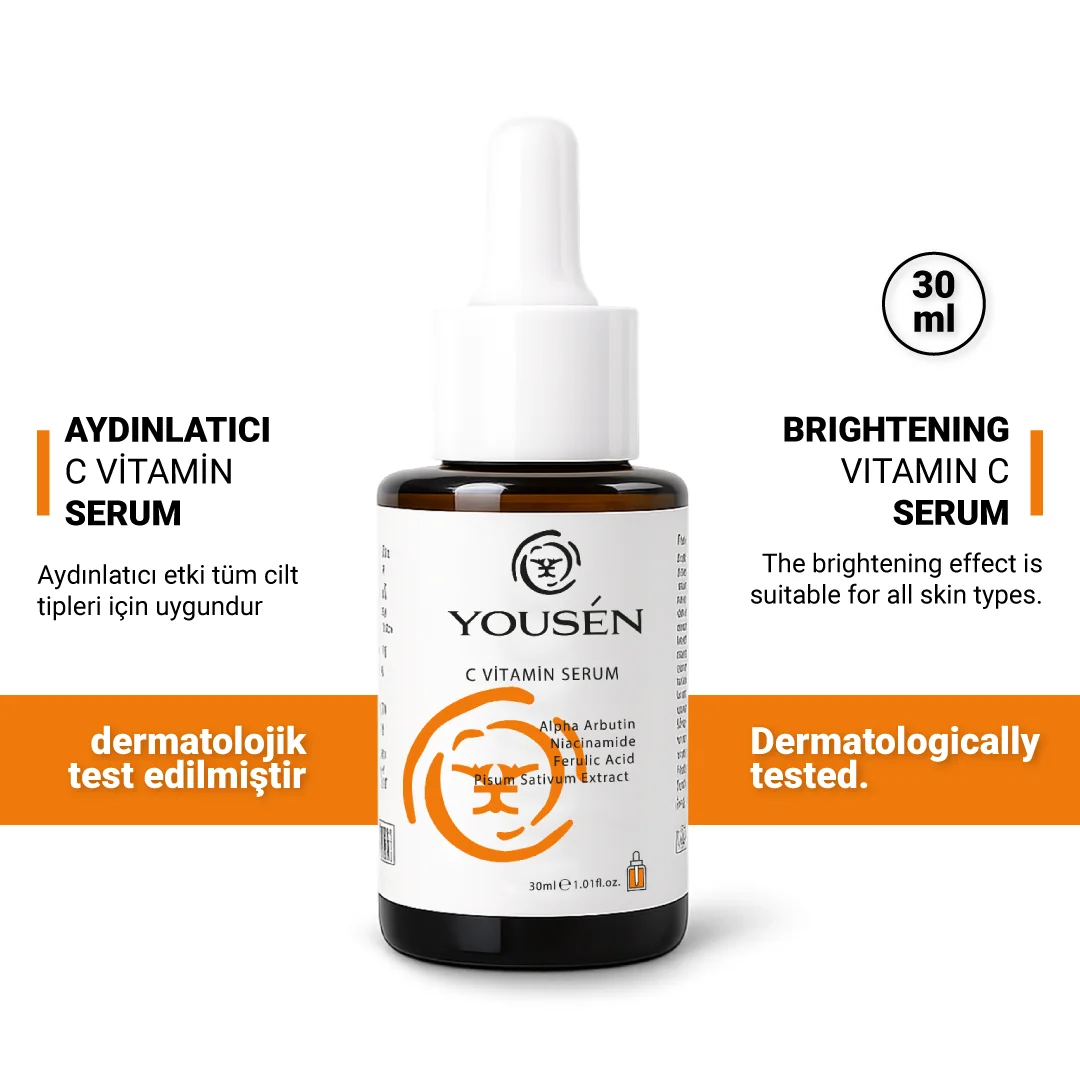 Leke Görünümünü Azaltmaya ve Ton Eşitlemeye Yardımcı C Vitamini Serum 30 ml