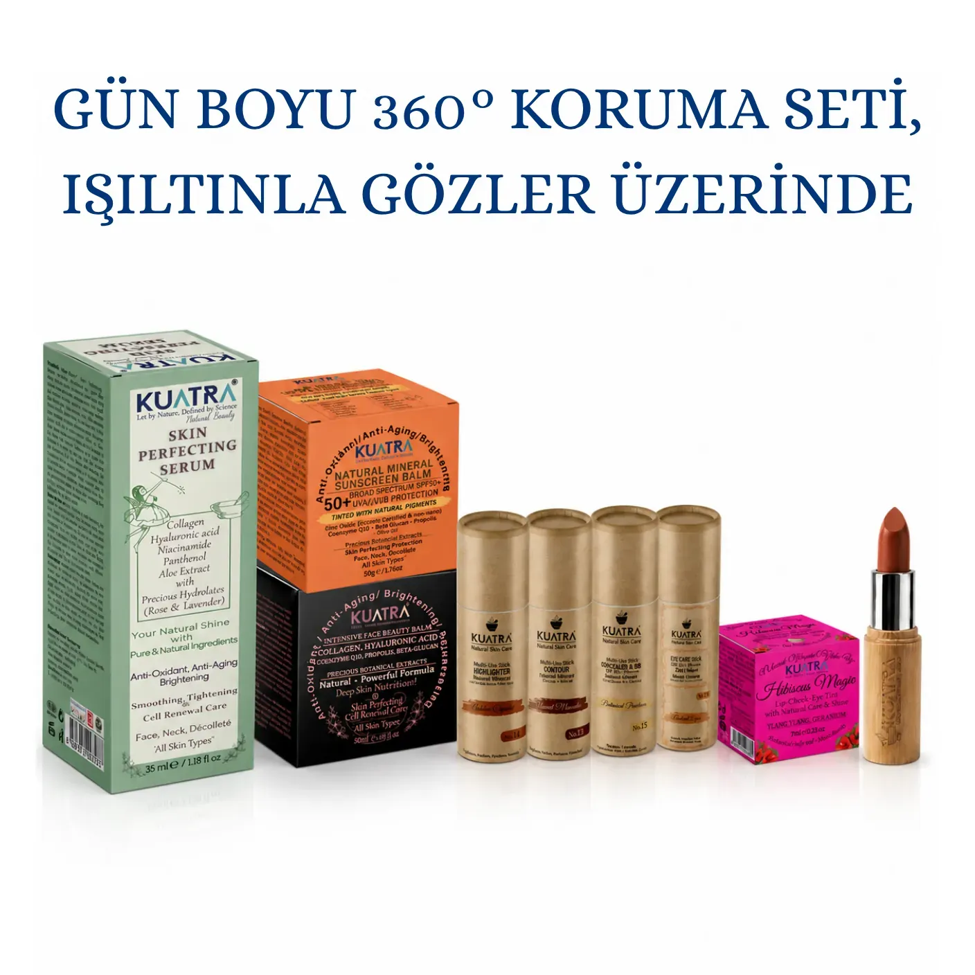 Gün Boyu 360° Koruma Seti, Işıltınla Gözler Üzerinde Set